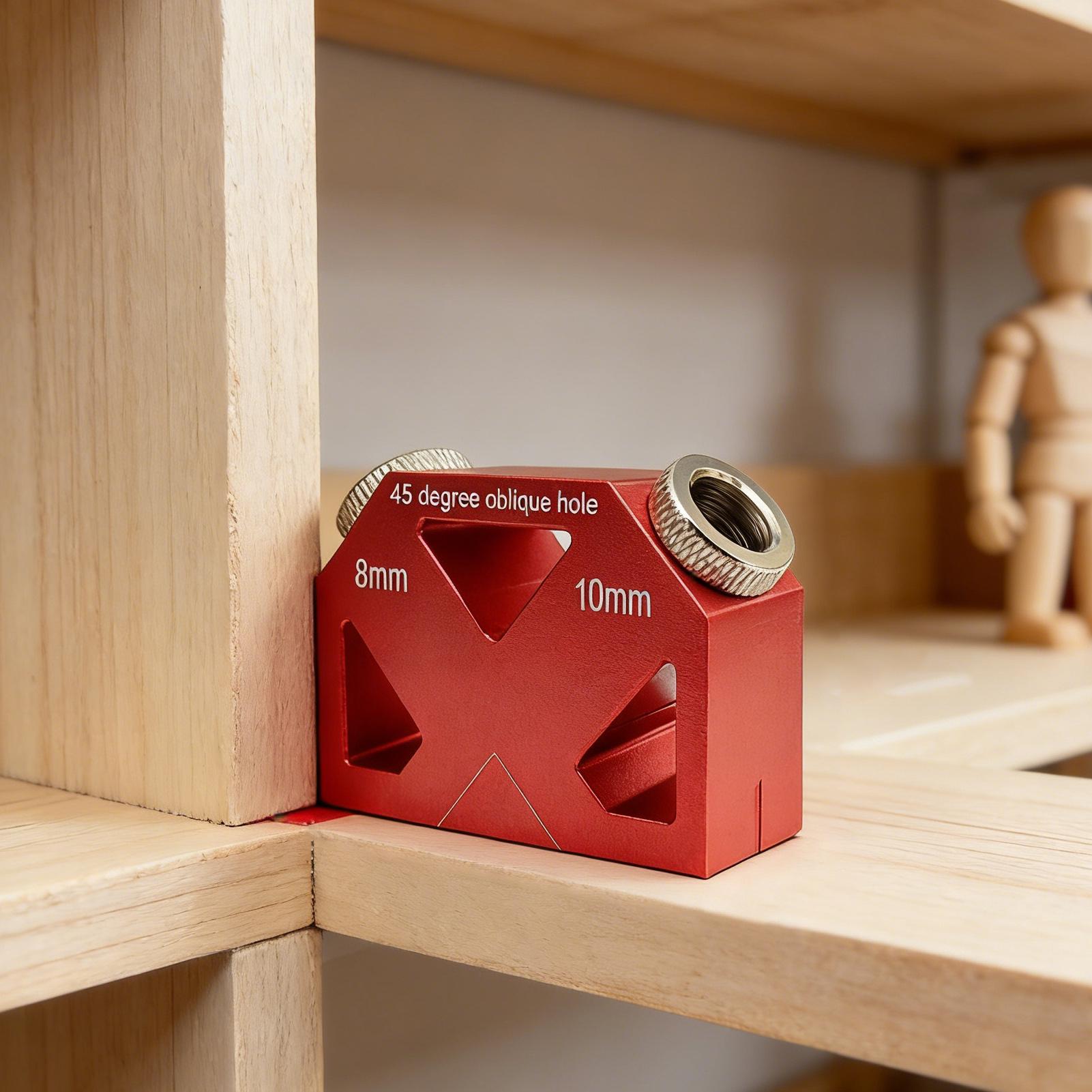 Home Improvement Guide - 45 Angled Hole Positioner Portable Woodworking