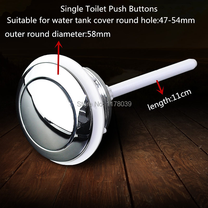 Toilet Flush Valve - Toilet Push Button 58mm Universal Single