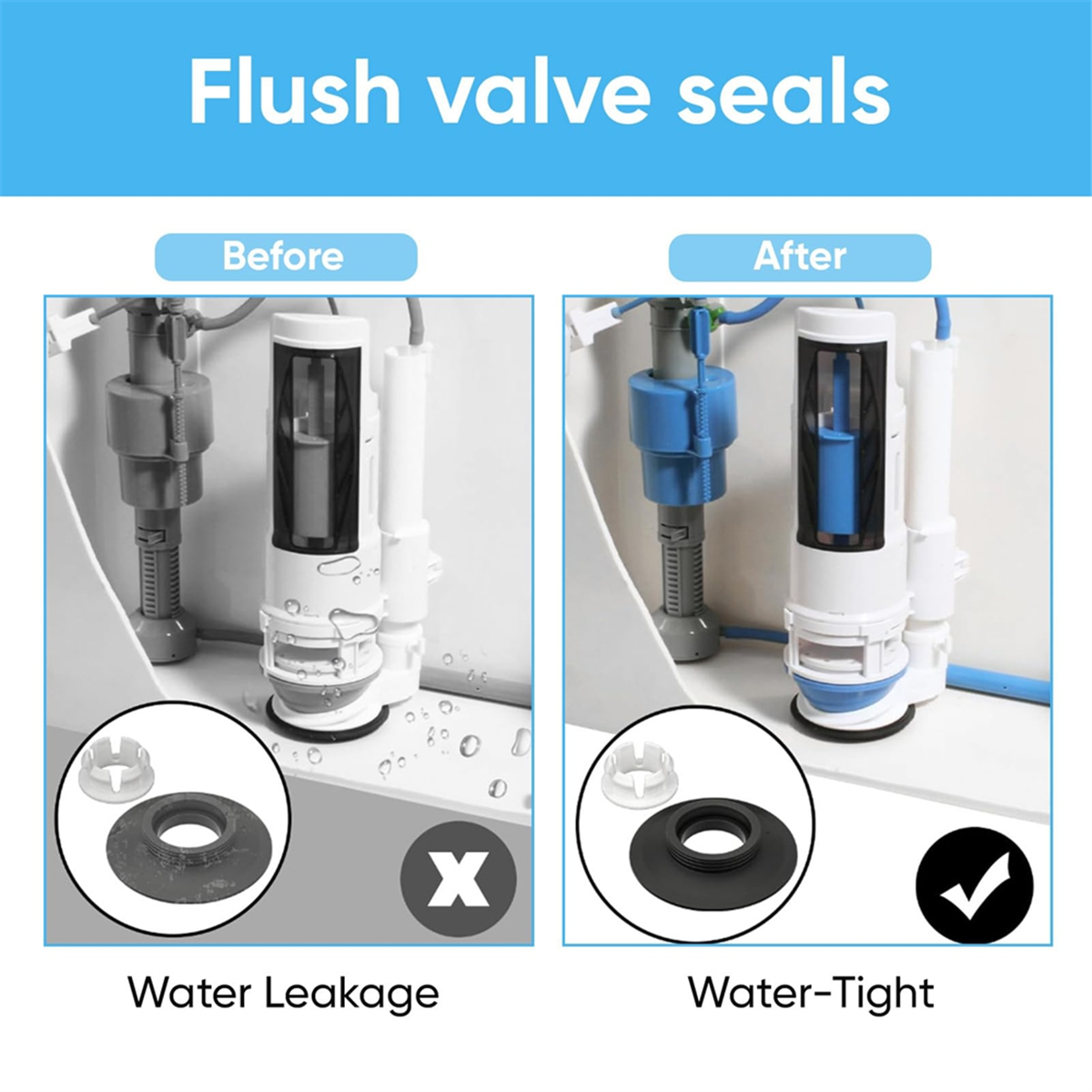 Toilet Flush Valve - AA25 For Flush Valve Seal,3 Pack