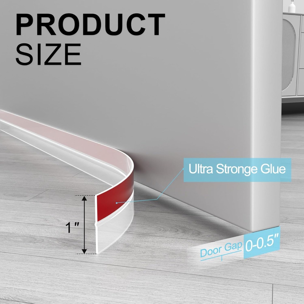 20 ft x 1 in Clear Silicone We - огляд і ціна Door Weather Strip