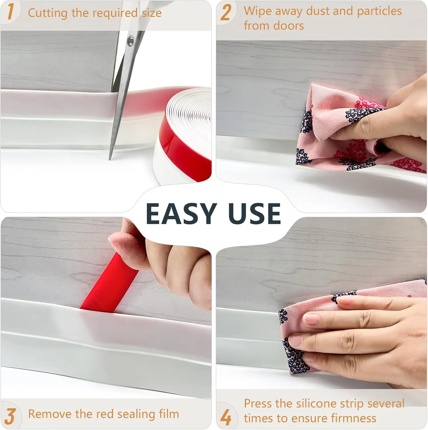 50M Self Adhesive Silicone Wea - огляд і ціна Door Weather Strip