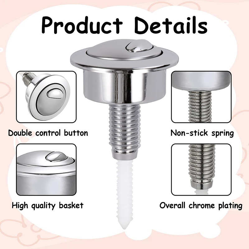 Dual Flush Toilet Button Flush - огляд і ціна Toilet Flush Valve