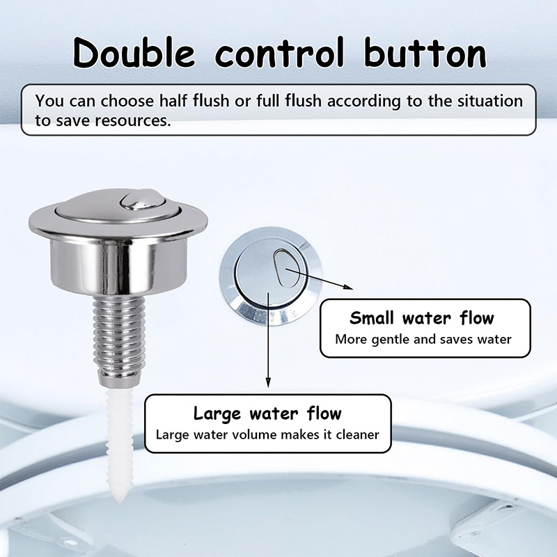 Dual Flush Toilet Button Flush - огляд і ціна Toilet Flush Valve