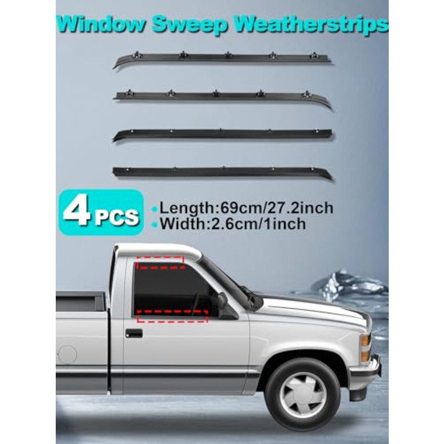 8PCS Door Seal Window Run Chan - огляд і ціна Door Weather Strip