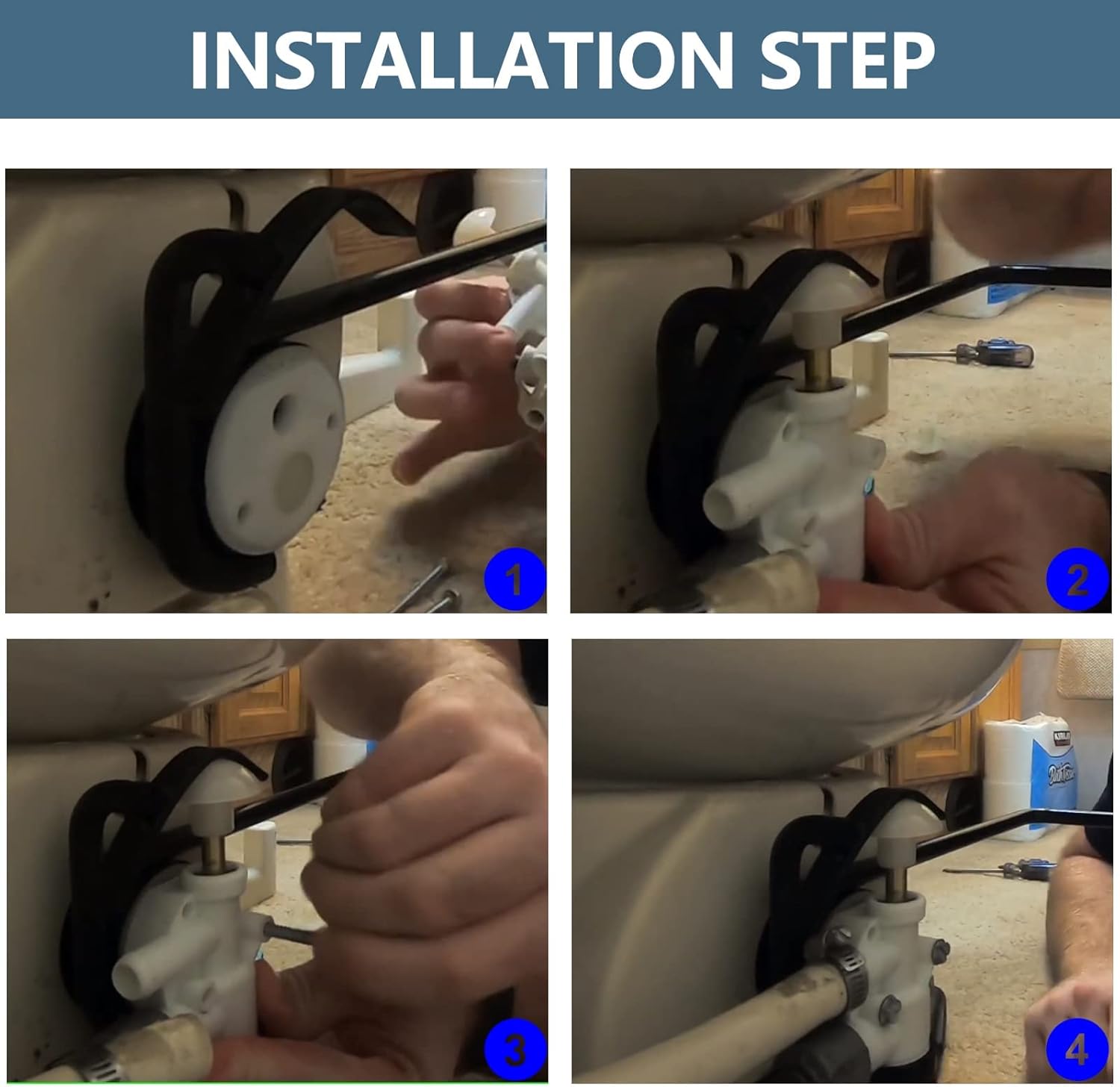 RV Toilet Water Valve Kit 3853 - огляд і ціна Toilet Flush Valve