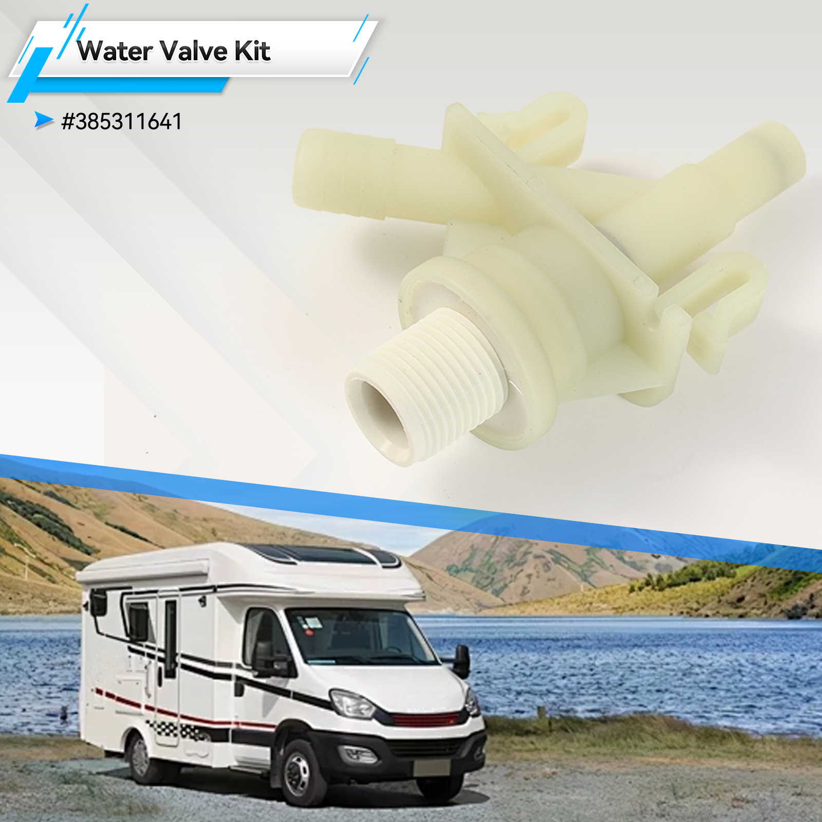 Plastic RV Camper Water Valve  - огляд і ціна Toilet Flush Valve