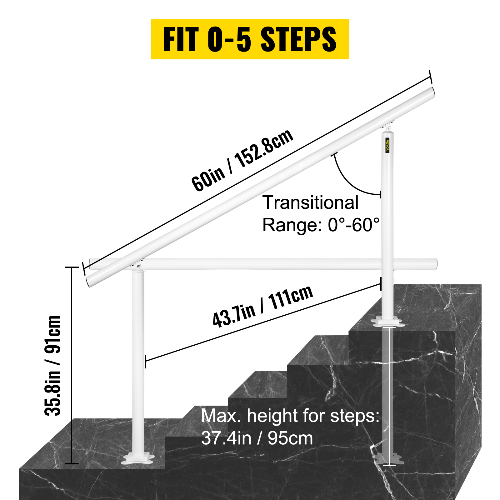 SucceBuy Handrail for Outdoor  - огляд і ціна Home Improvement Fence