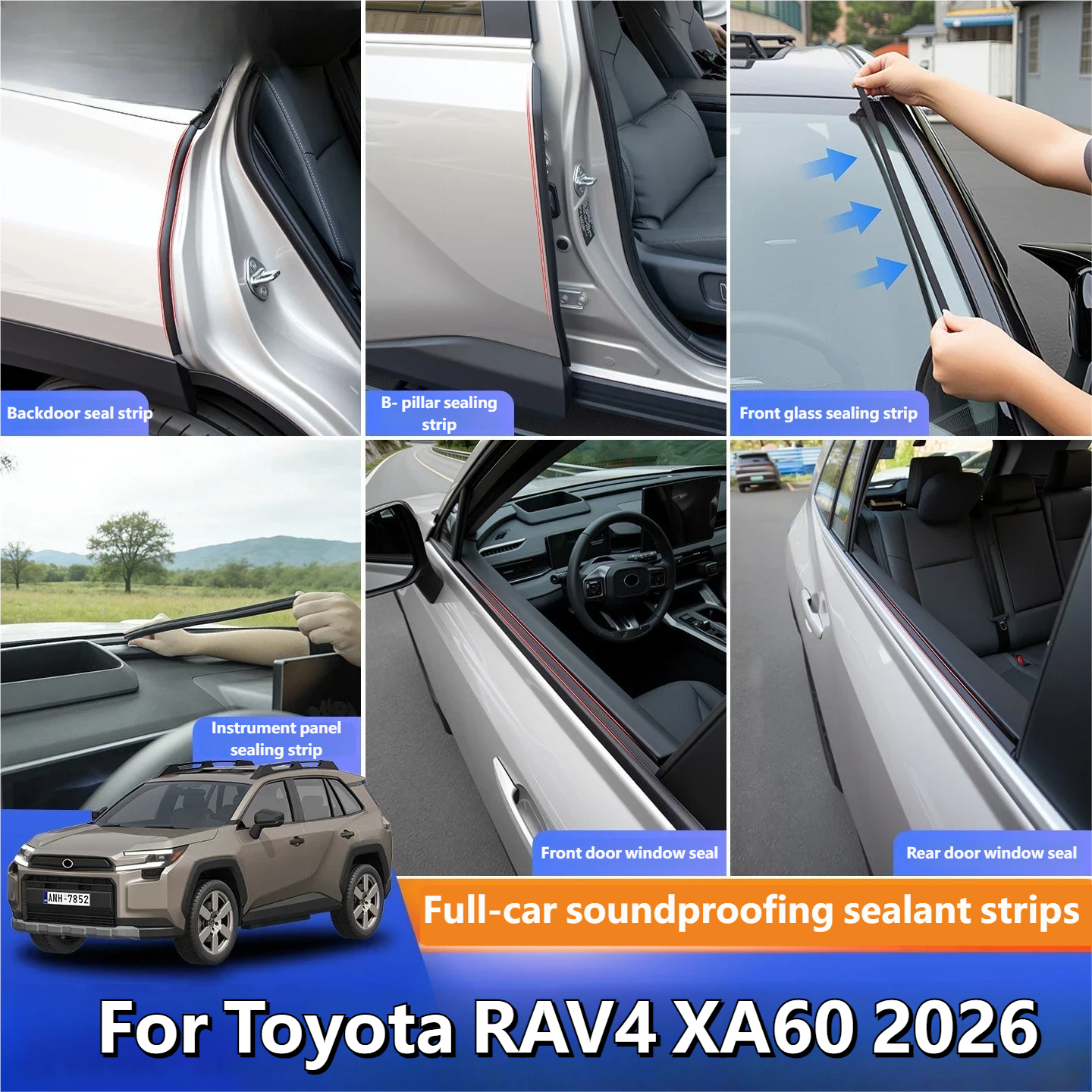 For Toyota RAV4 XA60 2026 Car  - огляд і ціна Door Weather Strip