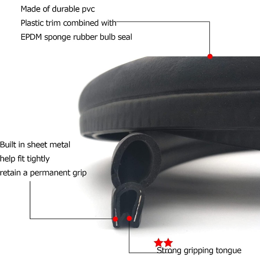 Car Door Rubber Seal Strip wit - огляд і ціна Door Weather Strip