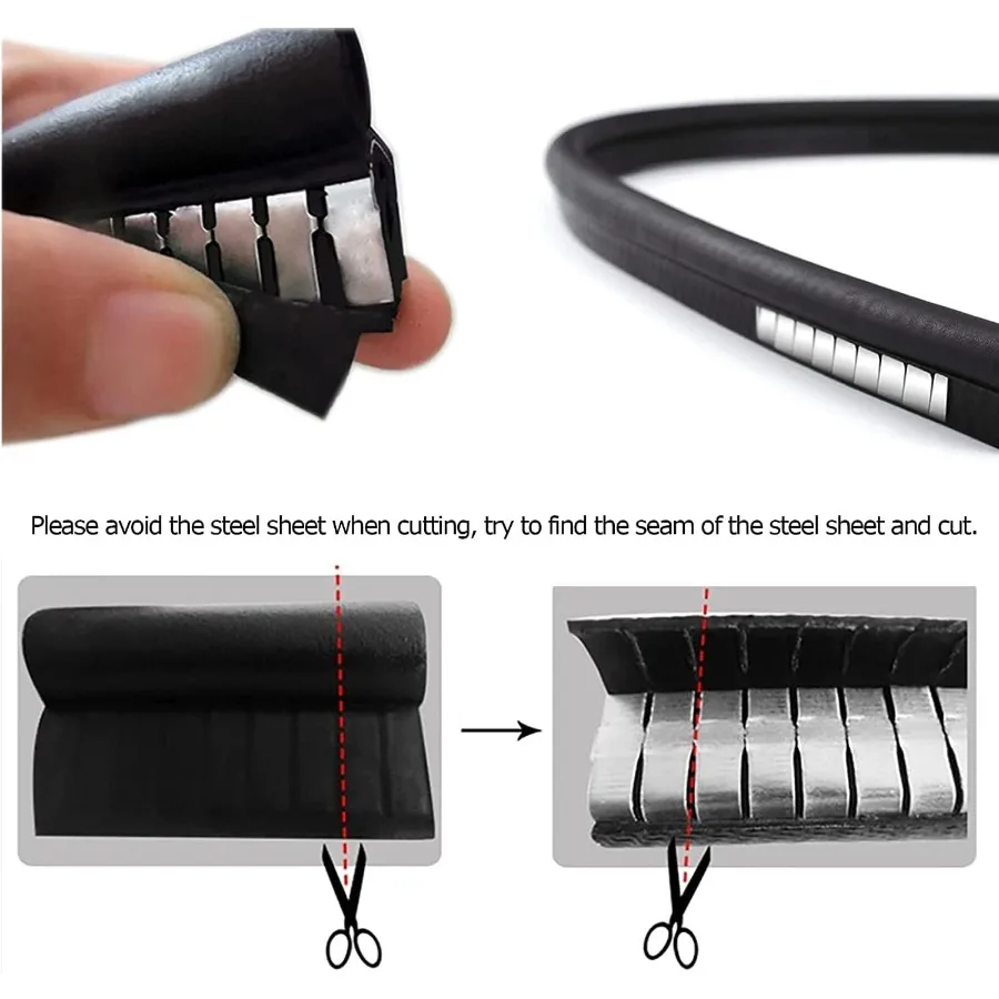 Car Door Rubber Seal Strip wit - огляд і ціна Door Weather Strip