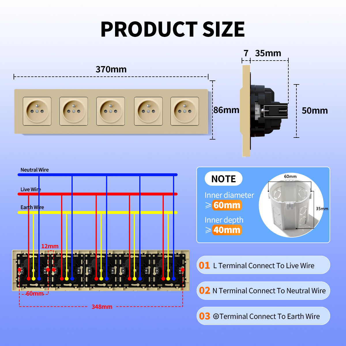 Bseed French Socket 16A 4 Colo - огляд і ціна Home Improvement Outlet