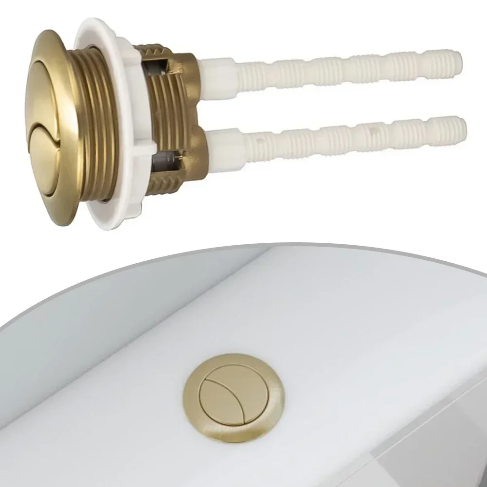 1pcs 38mm Brushed Brass Gold T - огляд і ціна Toilet Flush Valve