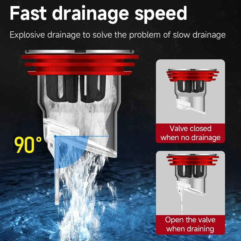 Odor Proof Floor Drain Valve S - огляд і ціна Toilet Flush Valve