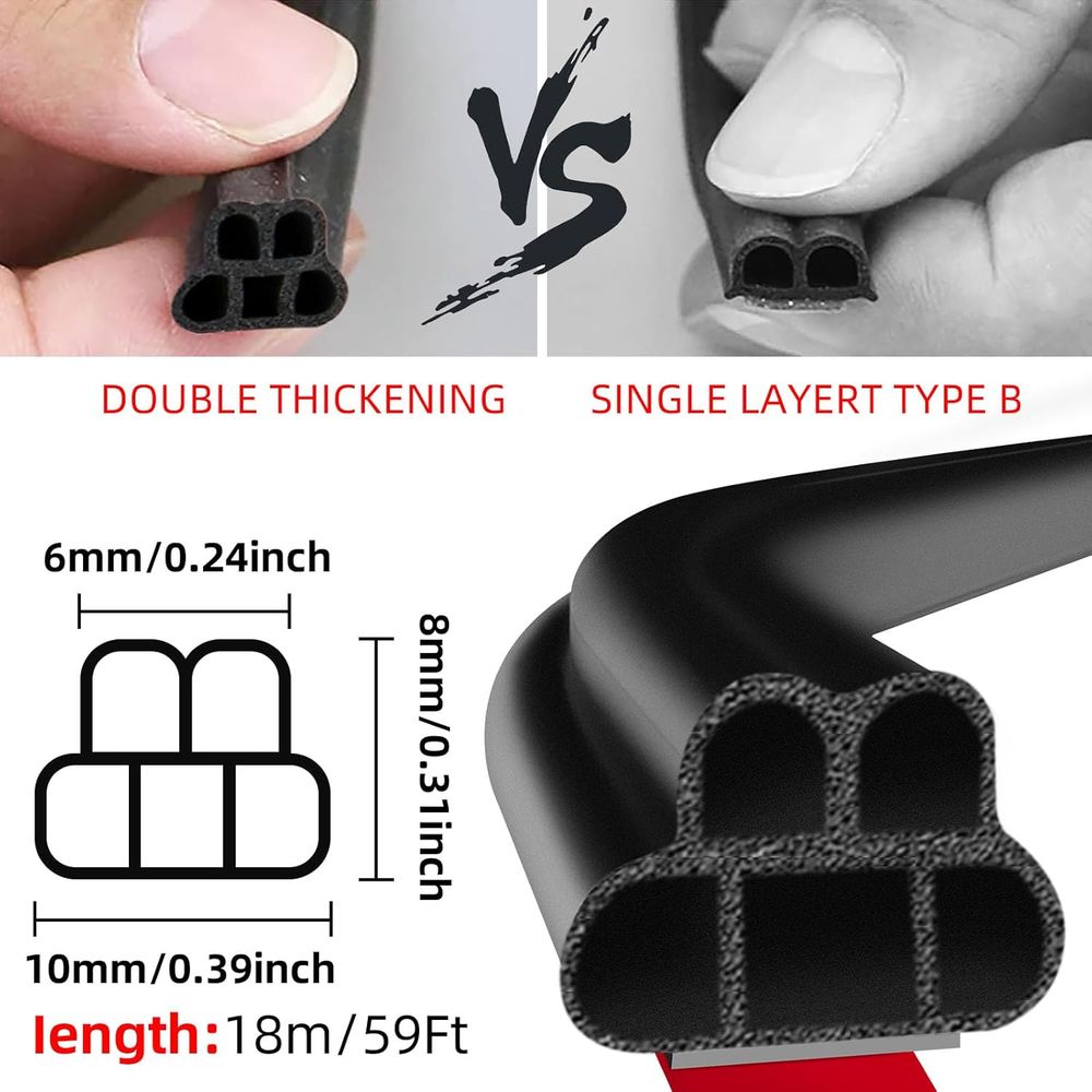 Double Layer L-Shape Car Door  - огляд і ціна Door Weather Strip