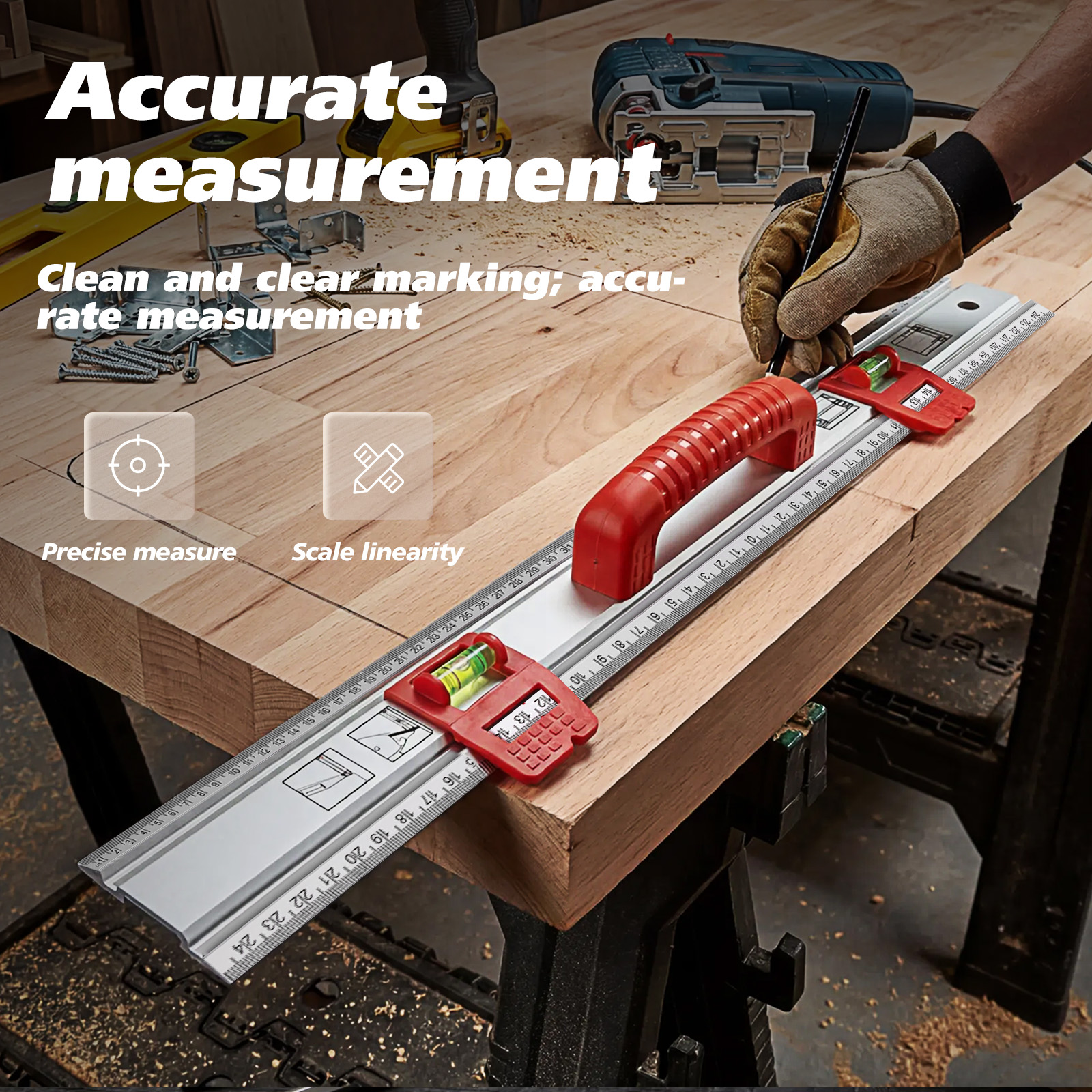 19.7inch Level Ruler Aluminum  - огляд і ціна Home Improvement Guide