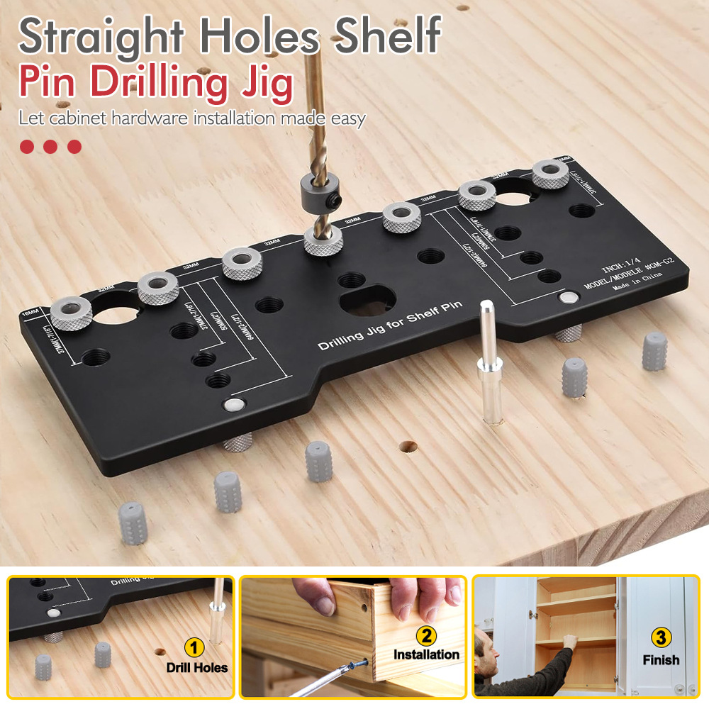 1/4 Inch Shelf Pin Jig, Alumin - огляд і ціна Home Improvement Guide