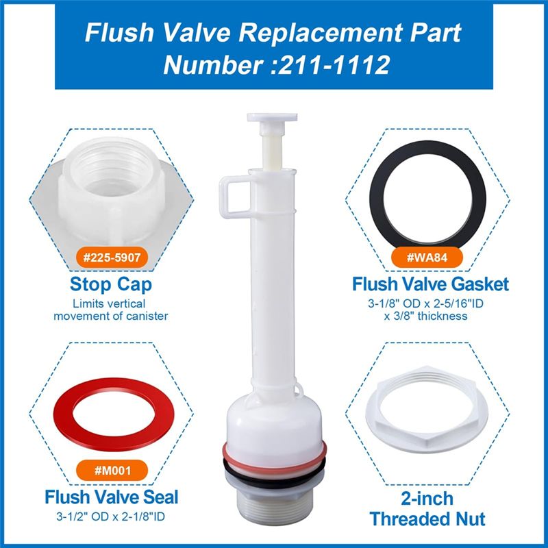 A23E-Toilet Flush Valve Replac - огляд і ціна Toilet Flush Valve