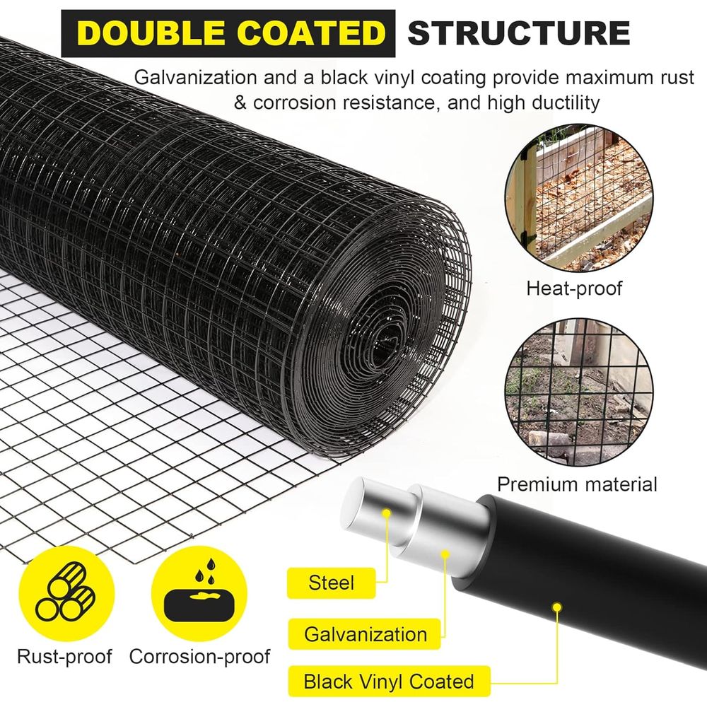24 x 50 1.5 16 Gauge Black Vin - огляд і ціна Home Improvement Fence