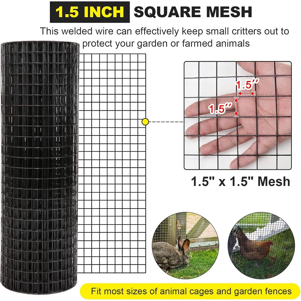 24 x 50 1.5 16 Gauge Black Vin - огляд і ціна Home Improvement Fence